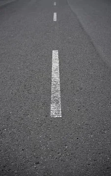 White asphalt marking Stock Photos