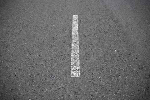 White asphalt marking Stock Photos