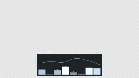 White Audio Equalizer Signal Analysis HUD Element Stock Footage 334689108