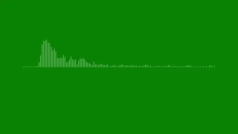 White audio wave equalizer - 4K sound spectrum waveform animation with chro.. Stock-Footage 346164217