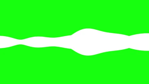 White Audio Waveform on Green Screen Sound Wave Animation 库存影片 329374975