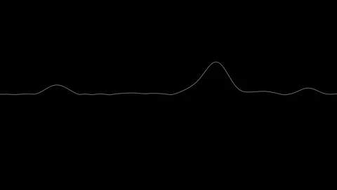 White audio waveform line spectrum animation Stock Footage 311061758