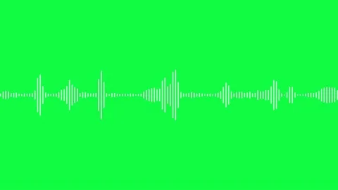 White audio waveform looping animation. Music, audio technology concept. Stock Footage 171620119
