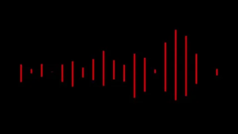 White audio waveform spectrum animation, Minimalist Sound Level Interface F.. Stock Footage 307291694