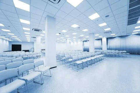 White auditorium Foto stock