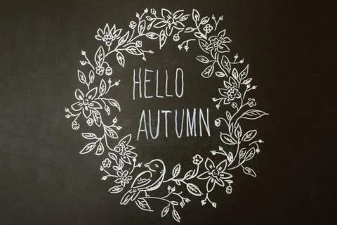 White autumn pattern Foto stock