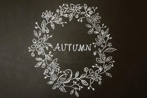 White autumn pattern Stock Photos