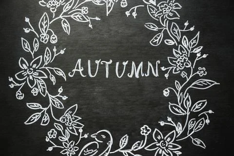 White autumn pattern Foto stock