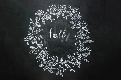 White autumn pattern Stock Photos