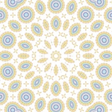 White background with abstract color radial pattern Stock Illustration