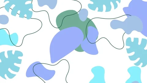 White background abstract leaf with flowing curvy shapes and gentle tones Stock Footage 324832509