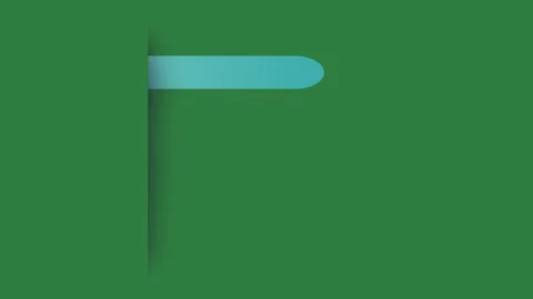 White background and the letter p on it cartoonish illustration design Video stock 337341800