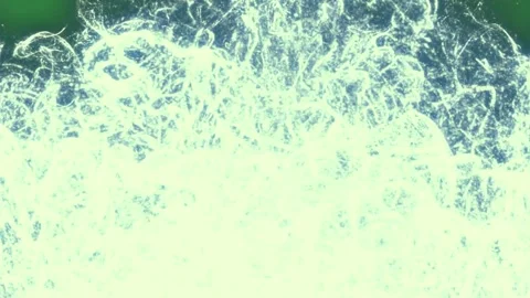White background and water splashing on it blue splashs the earth frame design Stock Footage 337341019
