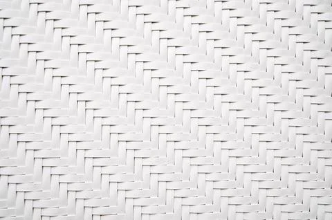 White background with artificial texture of woven rattan. Braided Pattern Stock Photos