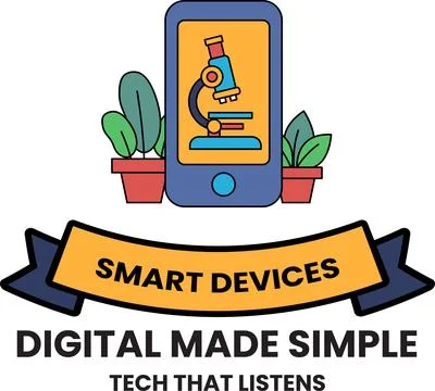 A white background with a black and white image of a cell phone and a micro.. Stock Illustration