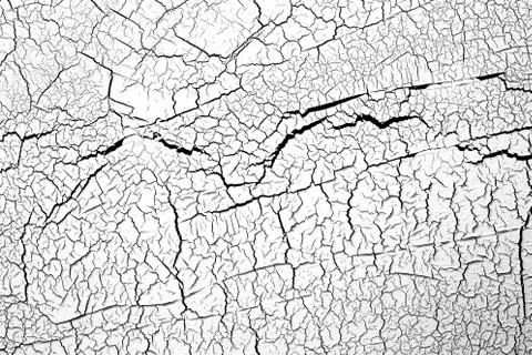 White background with black cracks. texture. abstraction Stock Photos