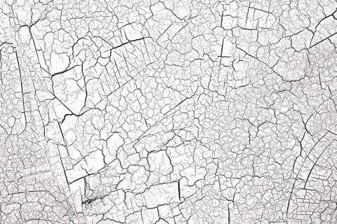 White background with black cracks. texture. abstraction Stock Photos