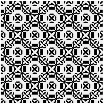 White background with black pattern. Stock Illustration