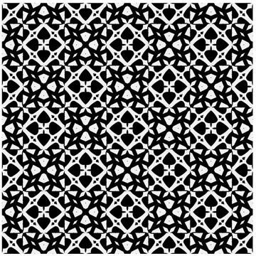 White background with black pattern. Illustrazione stock