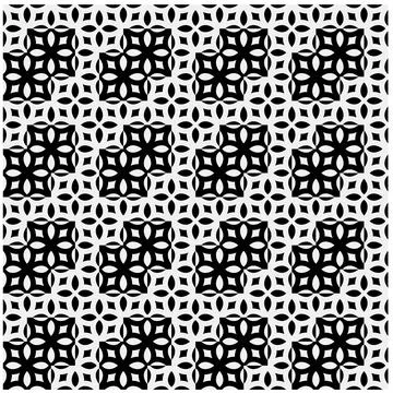 White background with black pattern. Stock Illustration