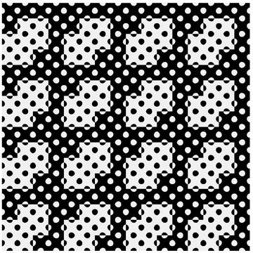 White background with black pattern. イラスト素材