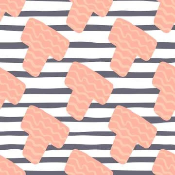 White background with blue lines and light pink elements on abstract geometri Stockillustratie
