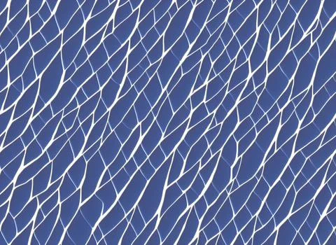 White background with a blue repeating pattern. Foto stock