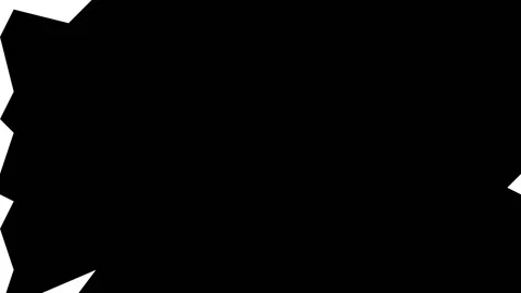 The white background breaks and its triangular parts fly away, revealing the Stock Footage 153285269