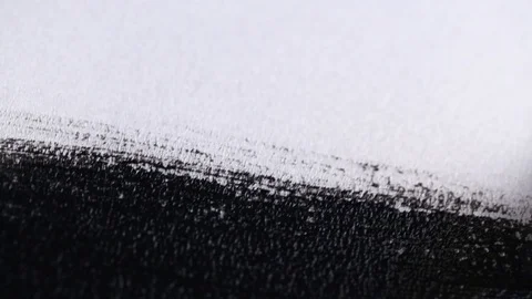 White background with a brush paint over with black paint. Stock-Footage 103174036