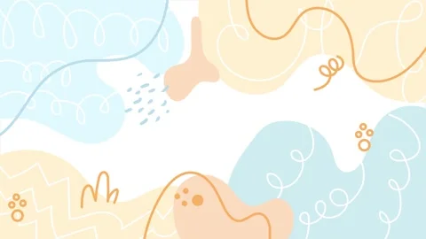 White background with charming floral pattern with soft pastel colors and Stock Footage 293651518