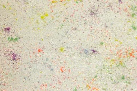 White Background with colorful pigments Stock Photos