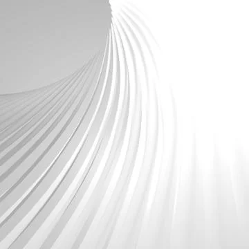 White background curve 3d background Stock Illustration