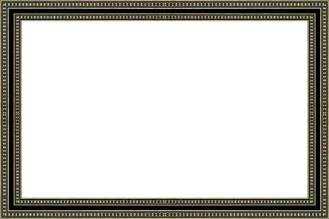 White Background With Decorated Borders White frame background with decora... Stock Photos