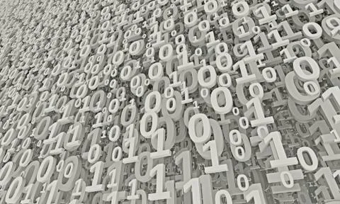 White background of digits イラスト素材