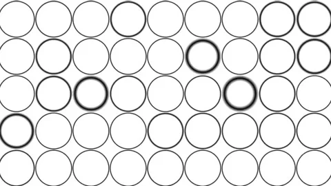 White background with flashing black circle pattern Stock Footage 146338116