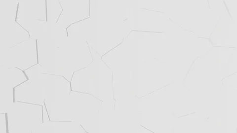 White background with geometric cracks in motion - seamless looping (FULL HD) Video stock 87418454