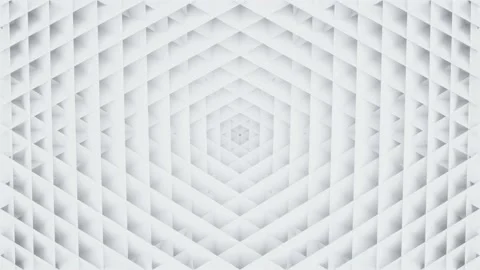 White Background, Geometric, Shape, Pattern, Modern, 3D Render Background Stock Footage 232388286