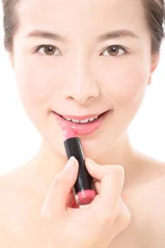 White background Get ready. Take it. Alone Cosmetic products Skin Portrait Adult Stock Photos