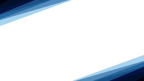 White background with gradient blue frame Stock Illustration