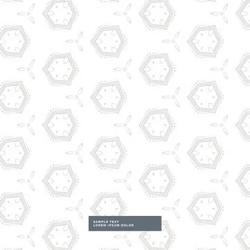 White background with gray geometric pattern Stock Illustration