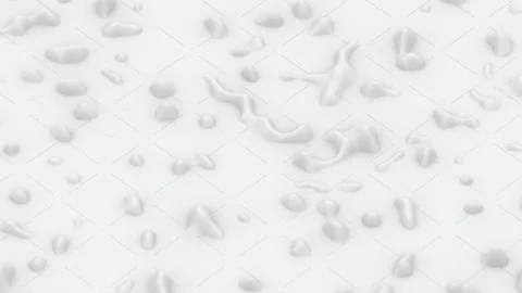 A white background with green lines applied to it is bubbled up. Seamless loop. Video stock 152991563