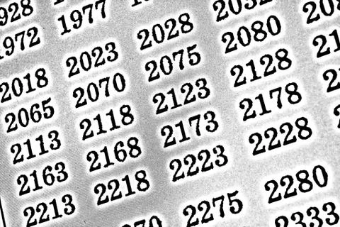 White background HDR with many numbers in perspective イラスト素材