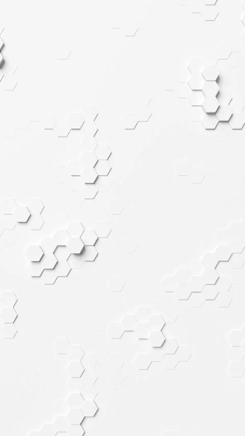 A white background with hexagonal shapes. Vertical looped animation. 3D ren.. Stock Footage 321126976