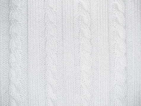 White background horizontal with knitted pattern texture Foto stock
