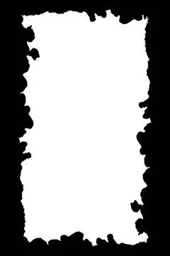 White Background with Irregular Shapes Borders White frame background with... Stock Photos