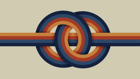 White background with line and circles elements changing colors in 4k video. Stockbeeldmateriaal 152869142