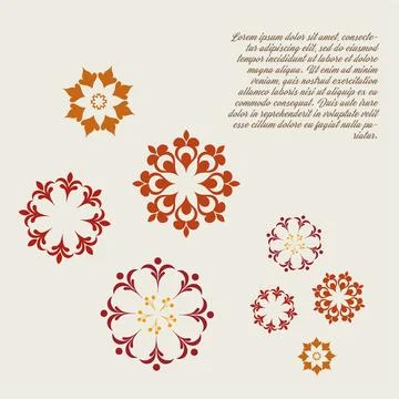 A white background with a lot of different colored flowers Stock Illustration