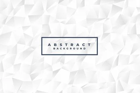 White background with low poly shapes Stock Illustration