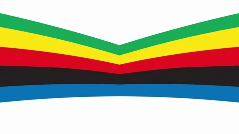 White background with many drawing lines and waving video effect on them aft Video stock 262693794