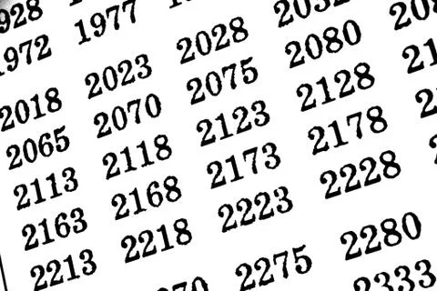 White background with many numbers in perspective イラスト素材